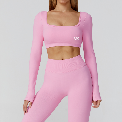 Openback Crop  Pink VK