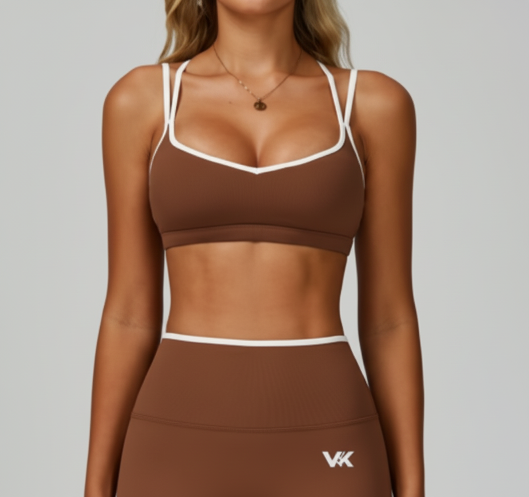 VK Criss-Cross Top Caramel