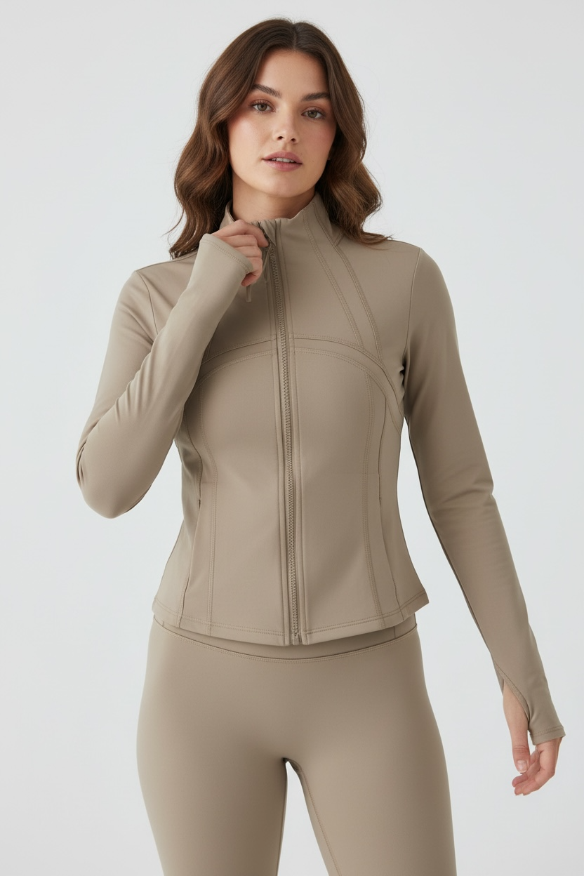 Aura Seam Jacket Taupe