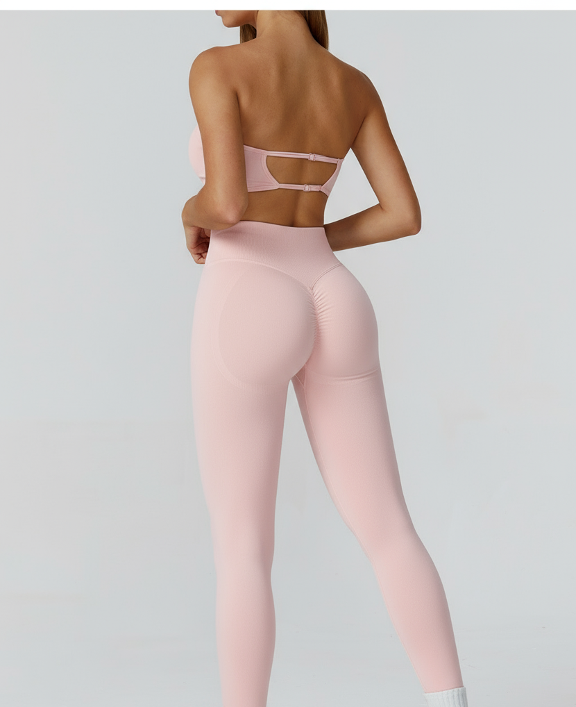 VK Strapless Pink Pulse Set