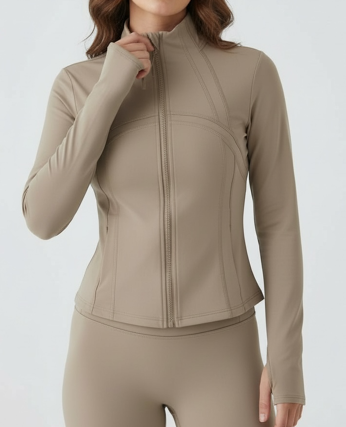Aura Seam Jacket Taupe