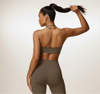 Twist Halter Top Coffee