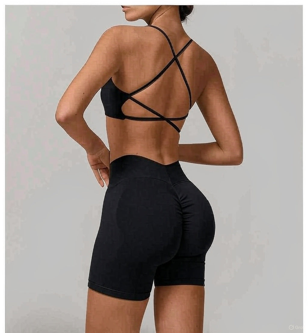 Top Crossed Black VK