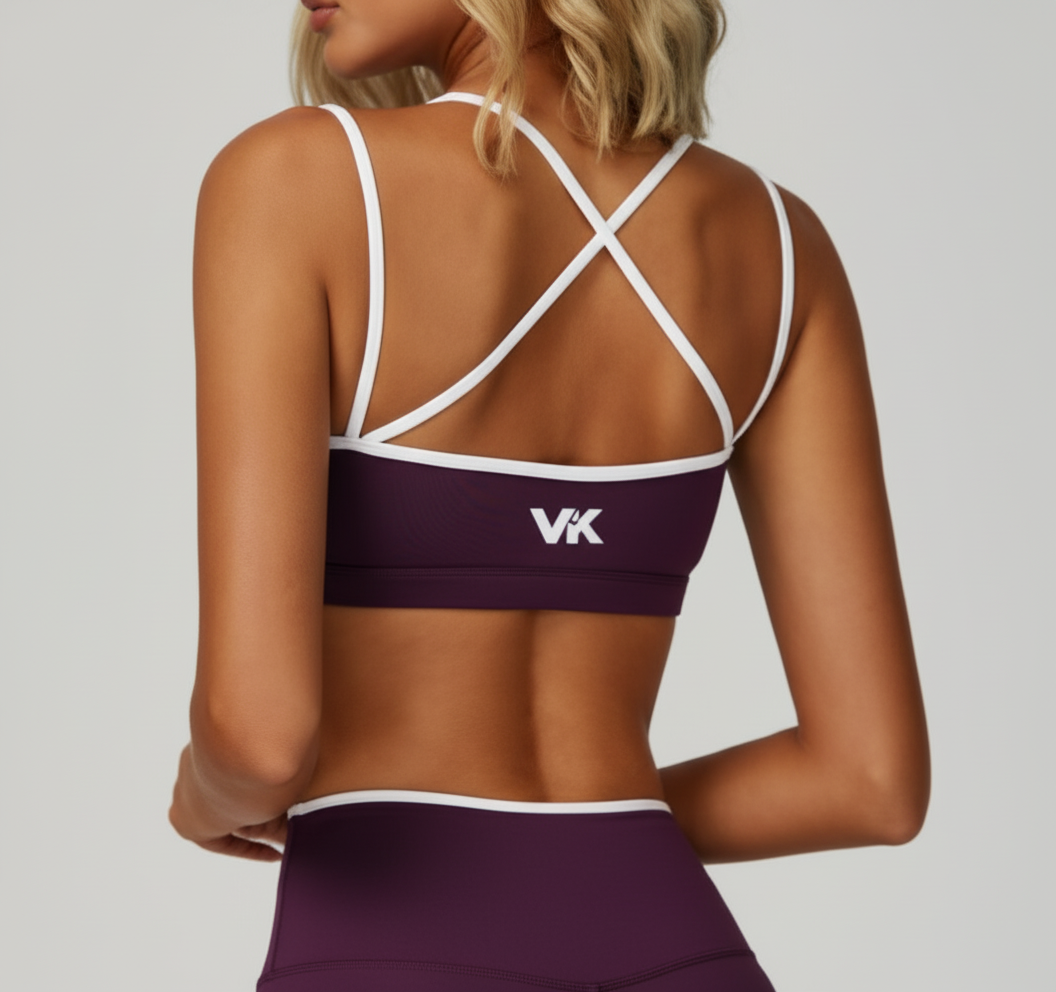 VK Criss-Cross Top Burgundy