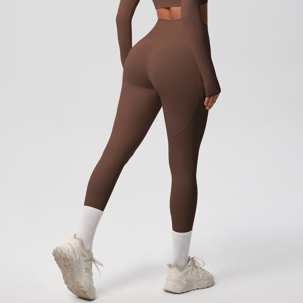 Legging Side Bags Brown VK