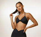 Twist Halter Top Black