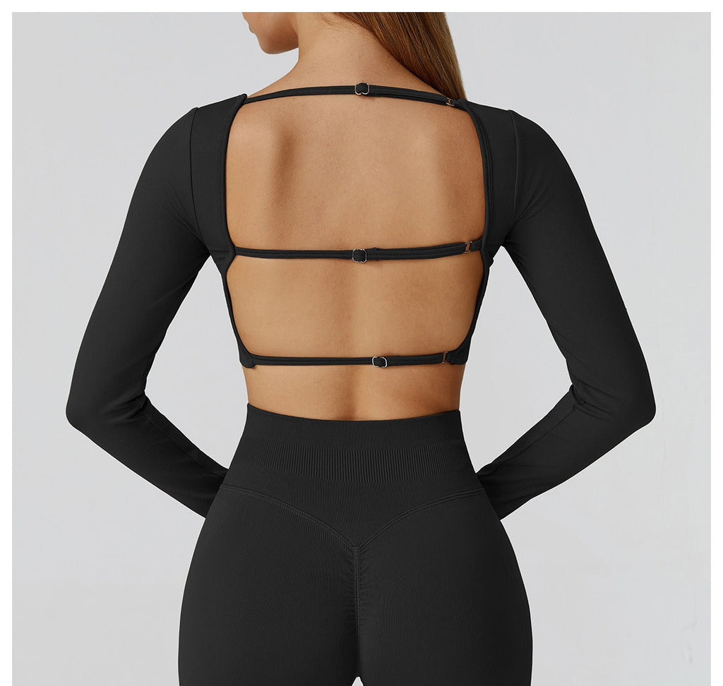 Openback Crop  Black VK