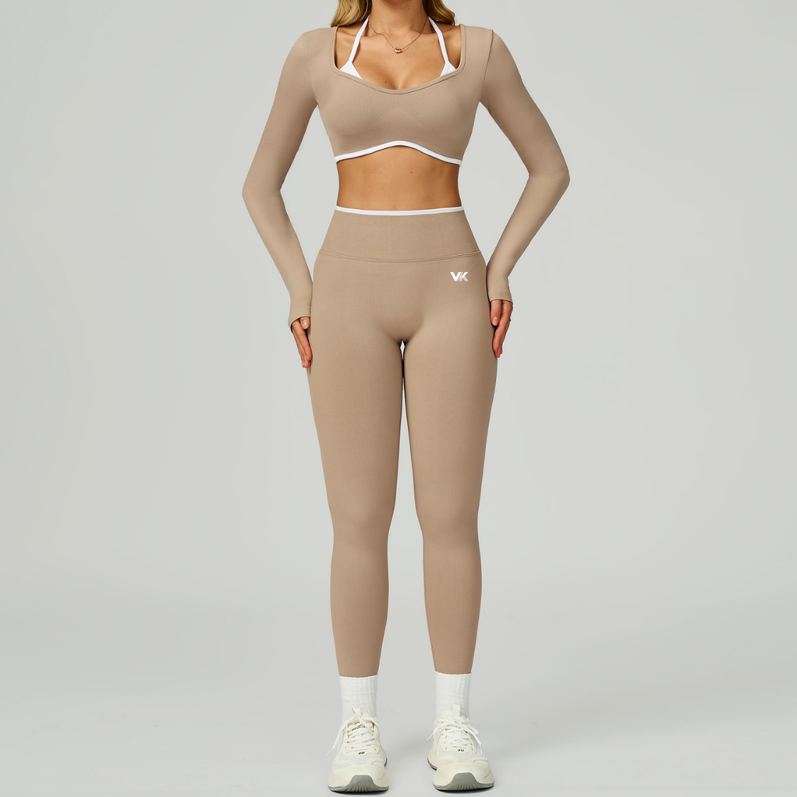 Legging Shadow khaki&White VK