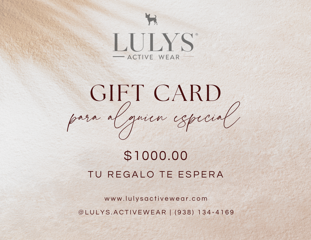 Tarjeta de regalo $1000.00 MXN