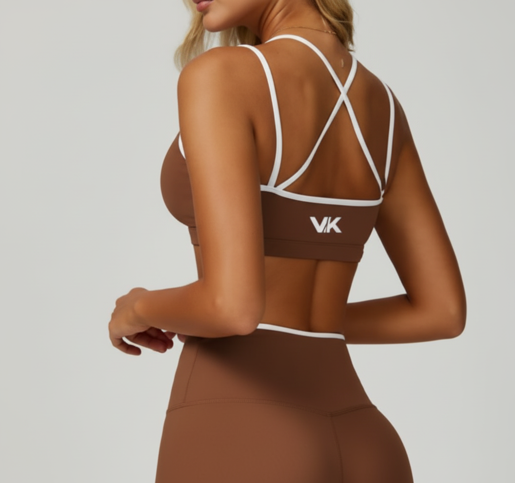 VK Criss-Cross Top Caramel