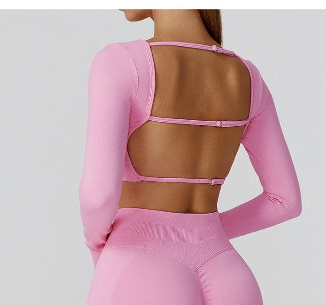 Openback Crop  Pink VK
