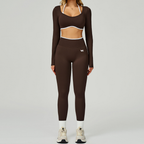 Legging Shadow Brown&White VK
