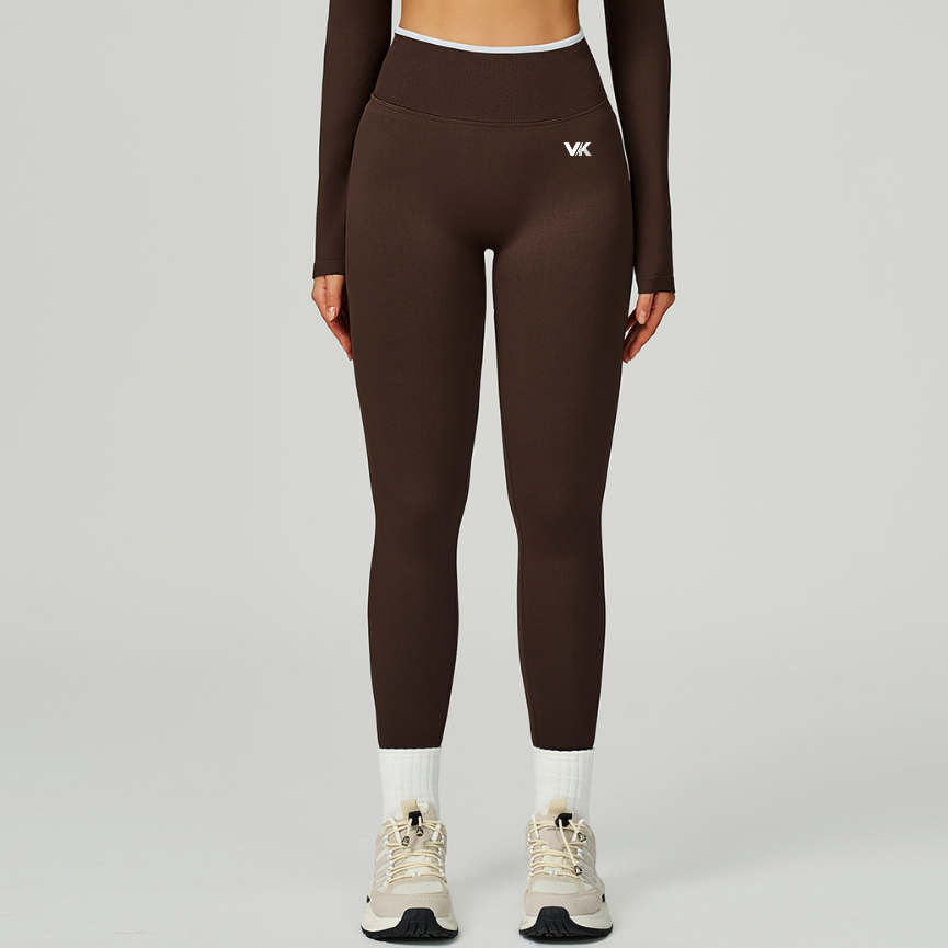 Legging Shadow Brown&White VK