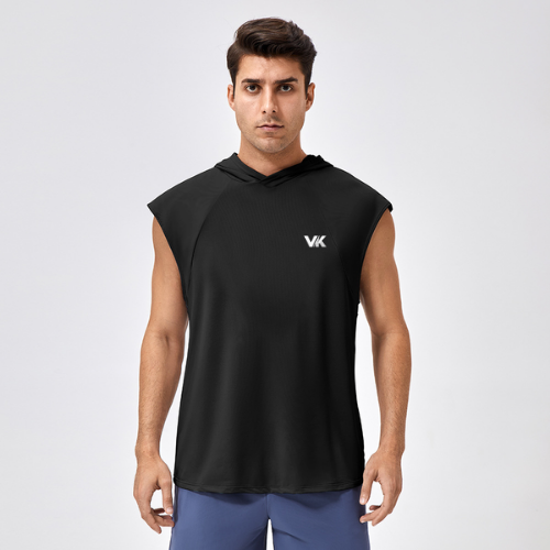 Hooded Muscle Tank Black VK