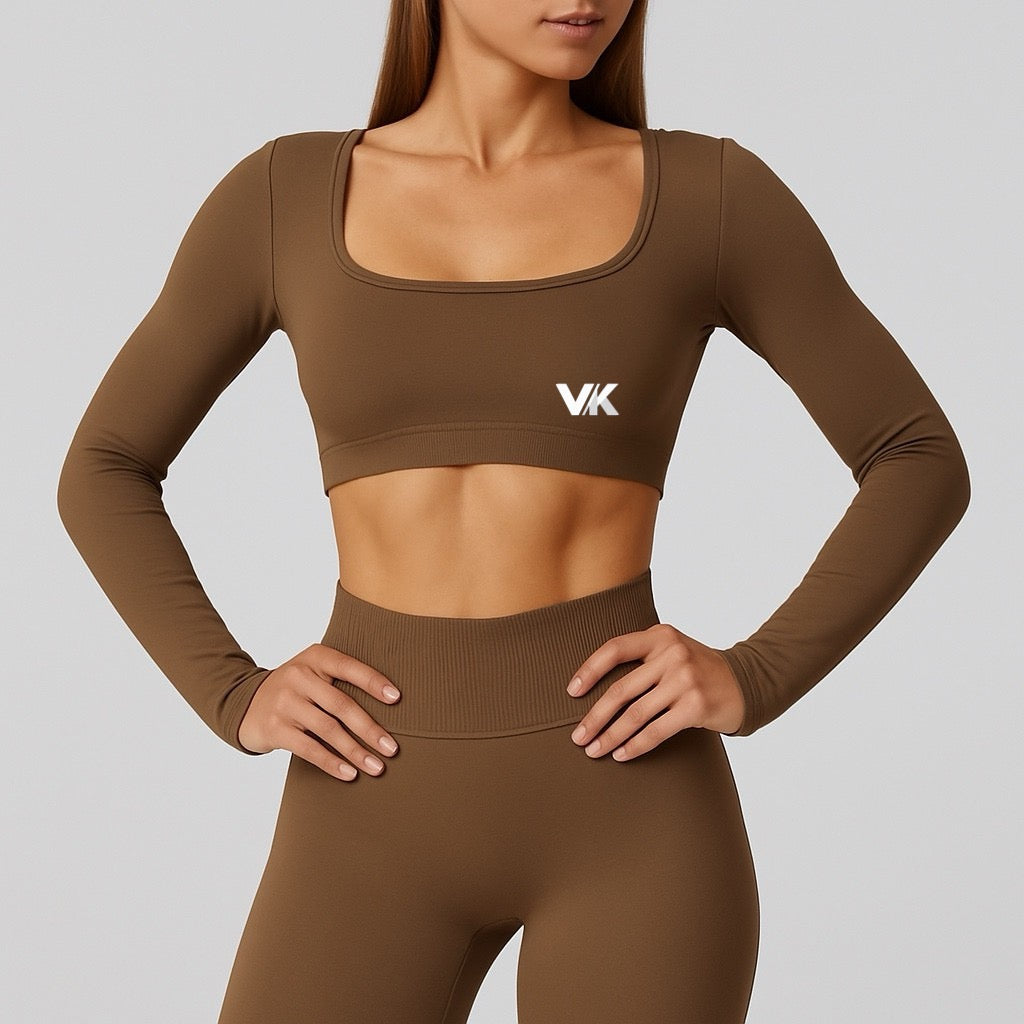 Openback Crop  Brown VK