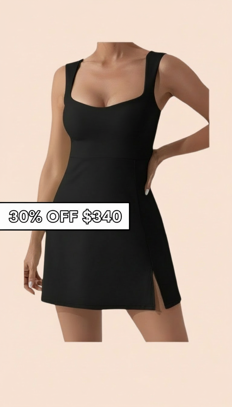 Fresh Glow Dress Black