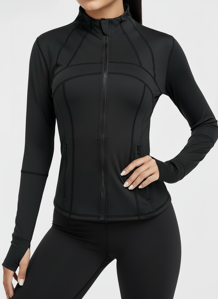 Aura Seam Jacket Black